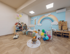 Realizacja podłogi pvc w Krainie Bąbelków Pionki